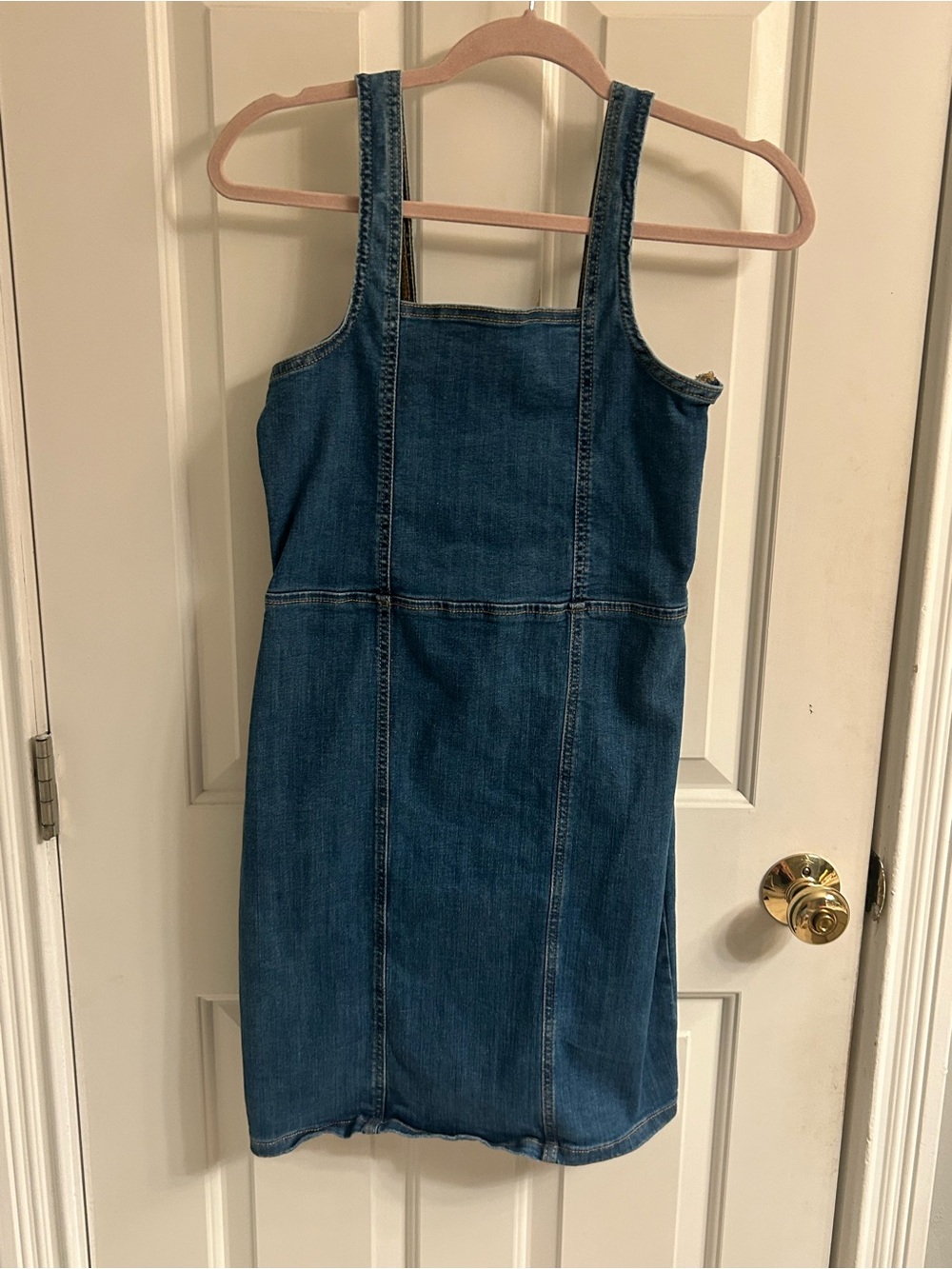 Girls art class Blue Denim Pinafore Dress